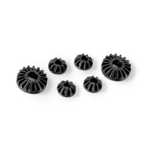 GRAPHITE GEAR DIFF BEVEL & SATELLITE GEARS (2+4) - LOWER