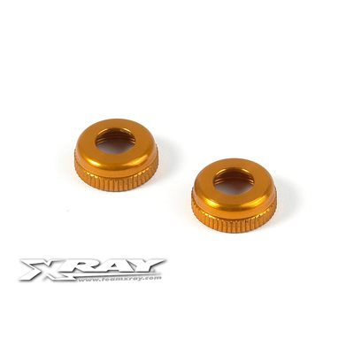 ALU CAP FOR XRAY SHOCK BODY #308322 - ORANGE