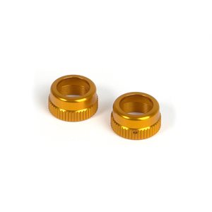 T2 ALU SHOCK CAP-NUT WITH VENT HOLE - ORANGE (2)