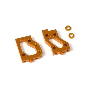 ALU RADIO PLATE MOUNTS (L+R) - ORANGE