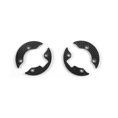 GRAPHITE FRONT AERODYNAMIC DISC 2.2MM - LEFT+RIGHT - SET