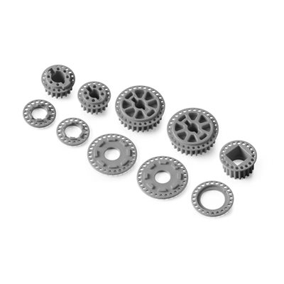 LOW FRICTION COMPOSITE BELT PULLEY SET - GRAPHITE