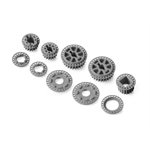 LOW FRICTION COMPOSITE BELT PULLEY SET - GRAPHITE