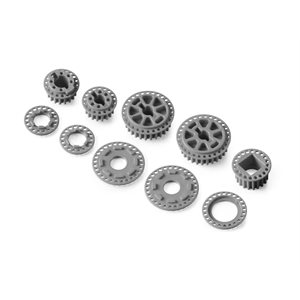 LOW FRICTION COMPOSITE BELT PULLEY SET - GRAPHITE