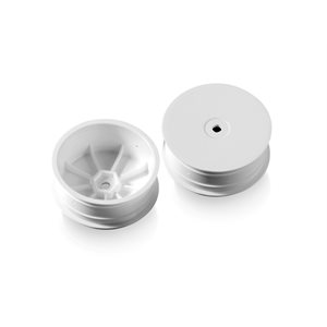 4WD FRONT WHEEL AERODISK WITH 12MM HEX IFMAR - WHITE - HARD (2)