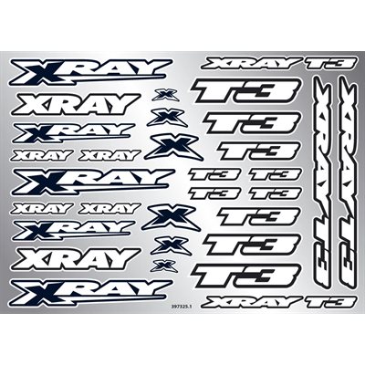 XRAY T3 STICKER FOR BODY - WHITE