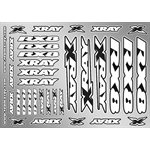 XRAY RX8 STICKER FOR BODY - WHITE